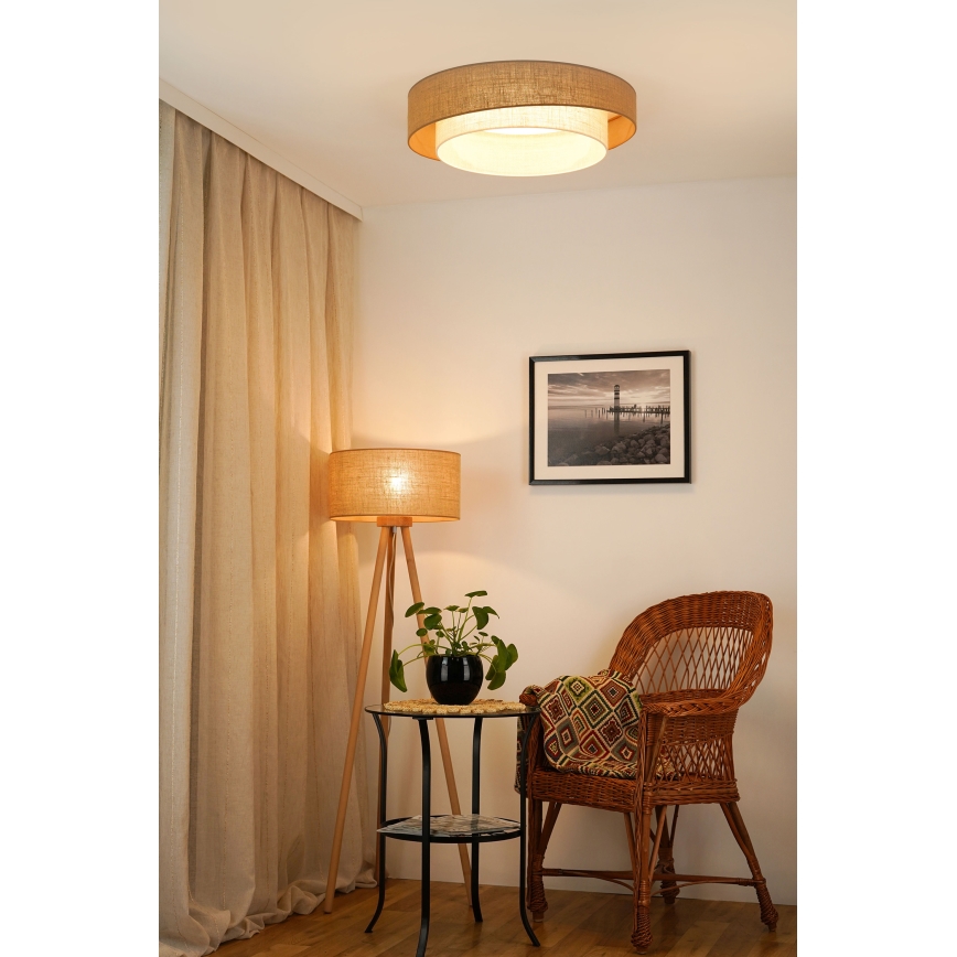 Brilagi - LED Плафониера SHINE LED/24W/230V Ø 60 см бежов/кремав