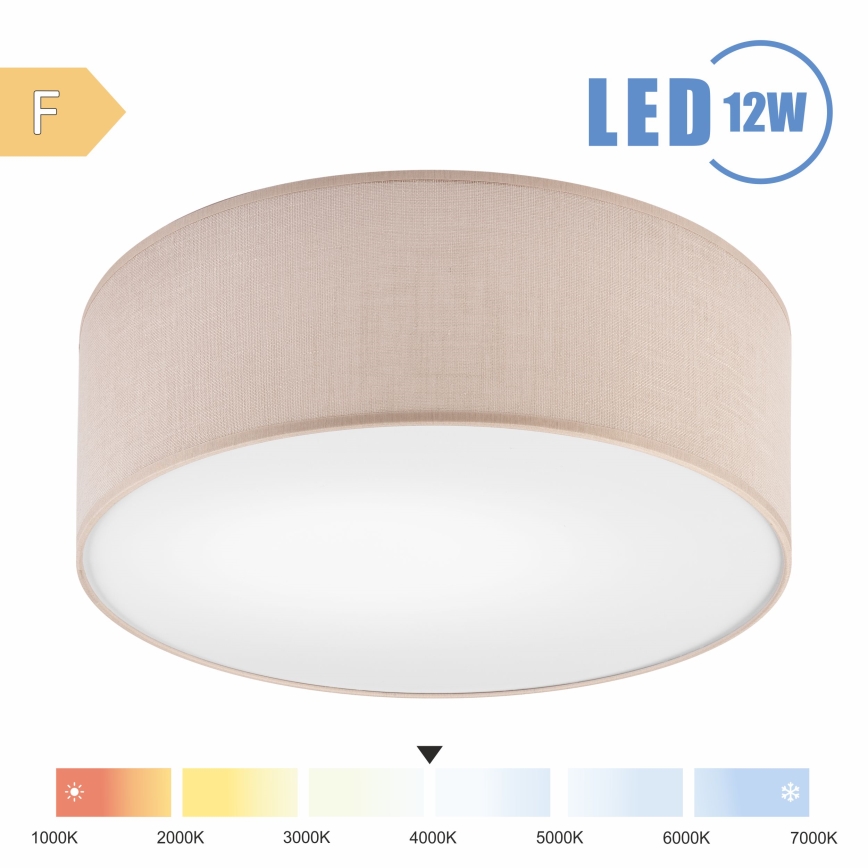 Brilagi - LED Плафониера SIRIJA LED/12W/230V Ø 35 см бежов