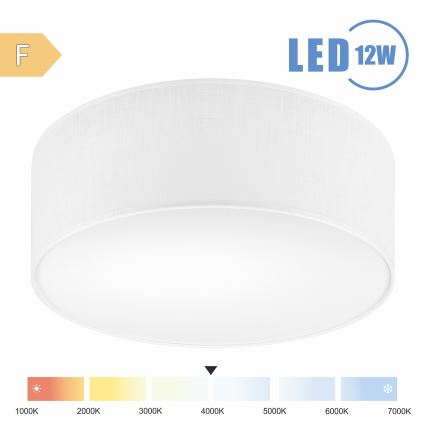 Brilagi - LED Плафониера SIRIJA LED/12W/230V Ø 35 см бял