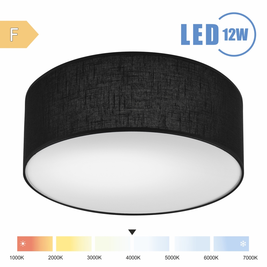 Brilagi - LED Плафониера SIRIJA LED/12W/230V Ø 35 см черен