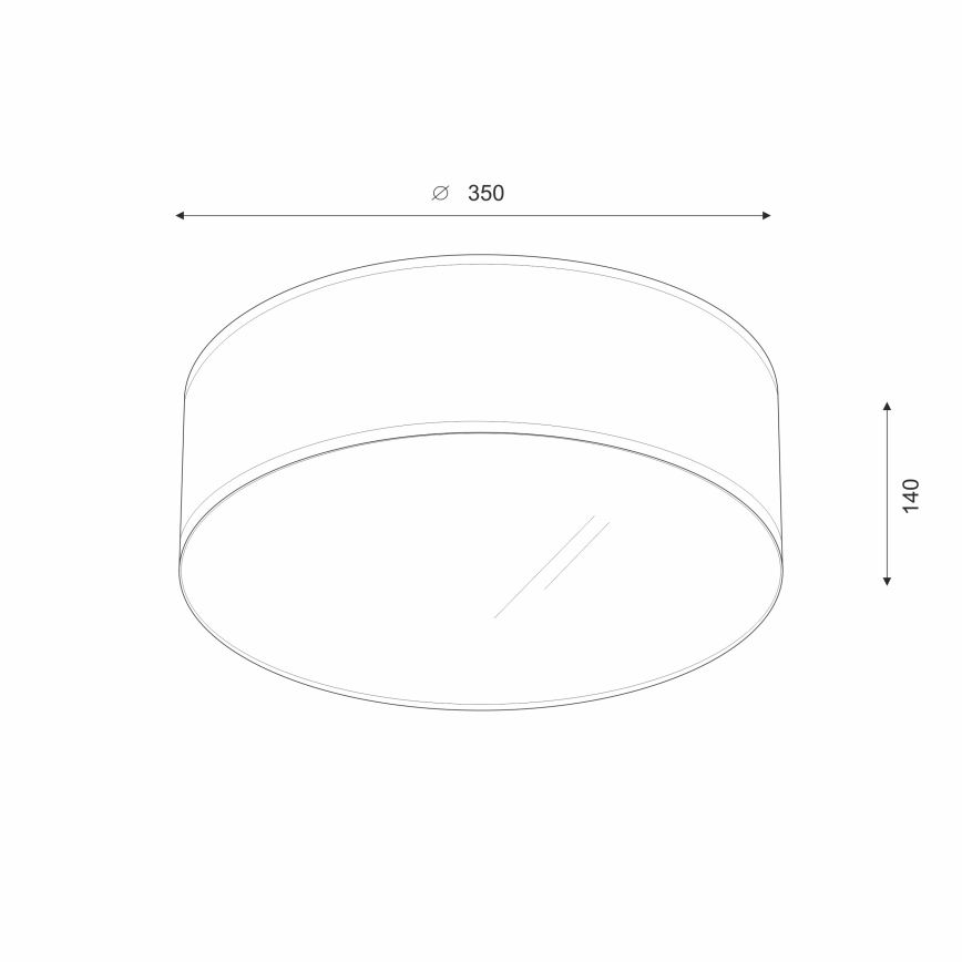Brilagi - LED Плафониера SIRIJA LED/12W/230V Ø 35 см черен