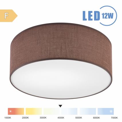 Brilagi - LED Плафониера SIRIJA LED/12W/230V Ø 35 см кафяв