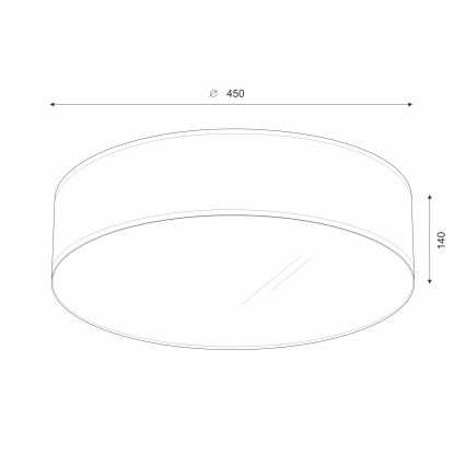 Brilagi - LED Плафониера SIRIJA LED/24W/230V Ø 45 см черен
