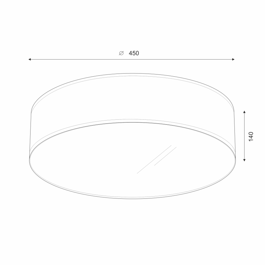 Brilagi - LED Плафониера SIRIJA LED/24W/230V Ø 45 см черен
