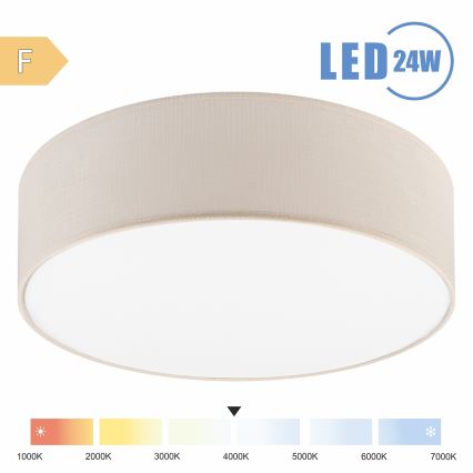 Brilagi - LED Плафониера SIRIJA LED/24W/230V Ø 45 см кремав