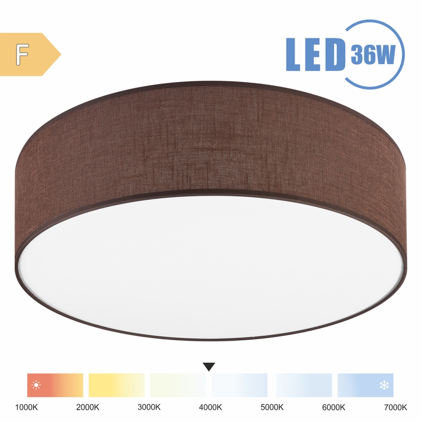 Brilagi - LED Плафониера SIRIJA LED/36W/230V Ø 45 см кафяв