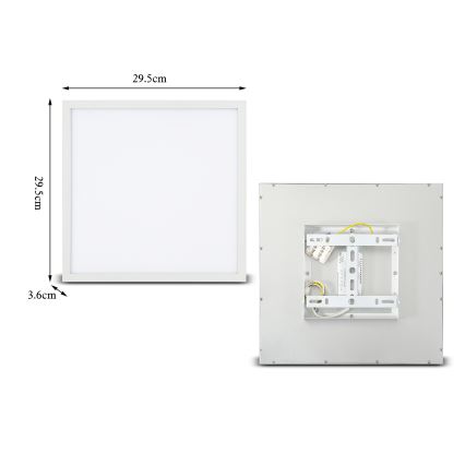 Brilagi - LED Плафониера SLIMFRAME LED/25W/230V 30x30 см бял