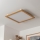 Brilagi - LED Плафониера SLIMFRAME WOOD LED/58W/230V 64x64 см кафяв