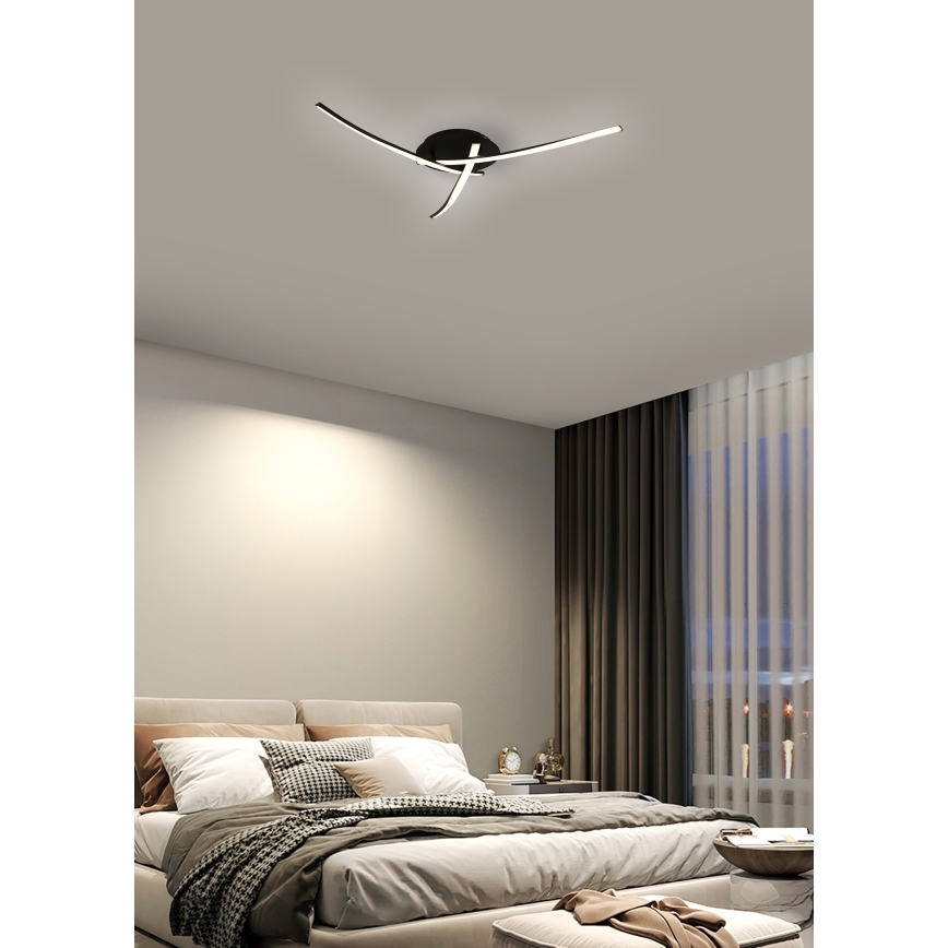Brilagi - LED Плафониера STRIPES LED/24W/230V черен