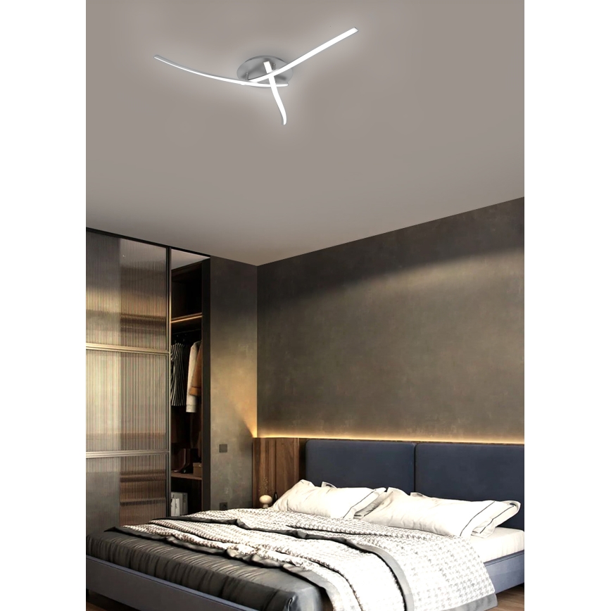 Brilagi - LED Плафониера STRIPES LED/24W/230V сребрист