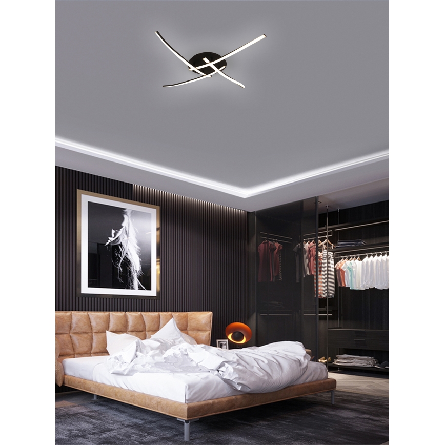 Brilagi - LED Плафониера STRIPES LED/32W/230V черен