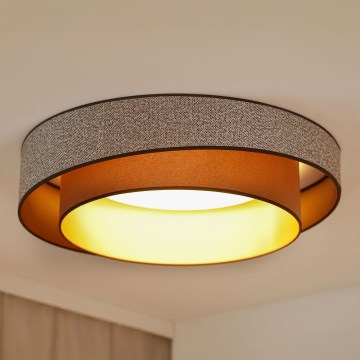 Brilagi - LED Плафониера VEGAS SHINE LED/24W/230V Ø 60 см кафяв
