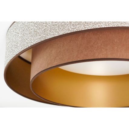 Brilagi - LED Плафониера VEGAS SHINE LED/24W/230V Ø 60 см кафяв