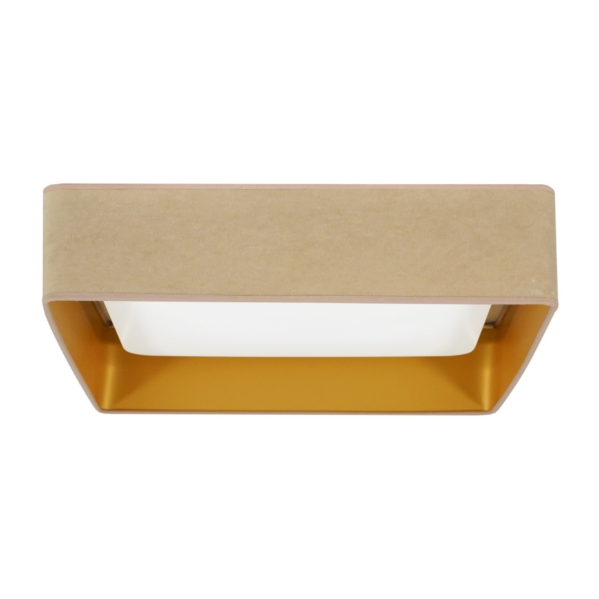 Brilagi - LED Плафониера VELVET SQUARE LED/24W/230V бежов