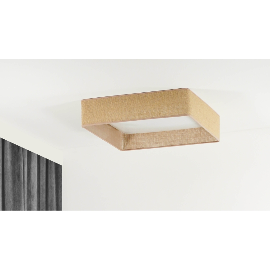 Brilagi - LED Плафониера VELVET SQUARE LED/24W/230V кафяв