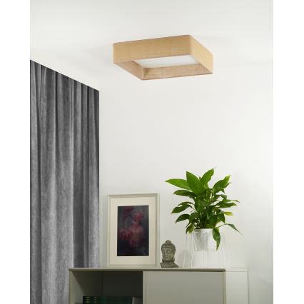 Brilagi - LED Плафониера VELVET SQUARE LED/24W/230V кафяв