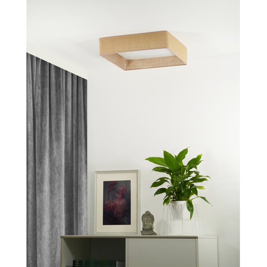 Brilagi - LED Плафониера VELVET SQUARE LED/24W/230V кафяв