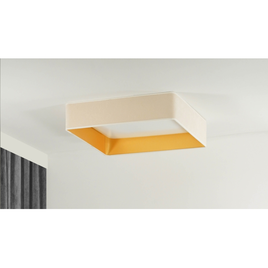 Brilagi - LED Плафониера VELVET SQUARE LED/24W/230V кремав