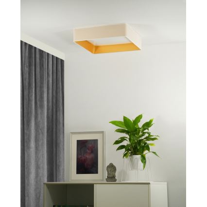 Brilagi - LED Плафониера VELVET SQUARE LED/24W/230V кремав