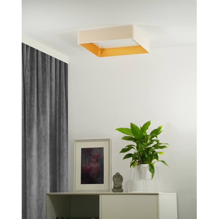 Brilagi - LED Плафониера VELVET SQUARE LED/24W/230V кремав