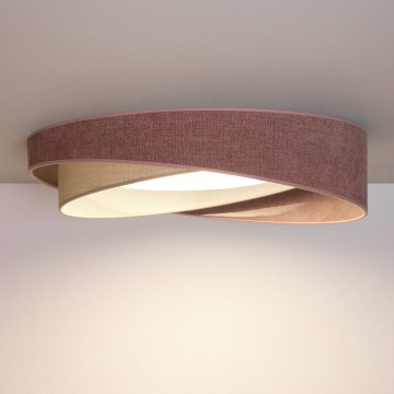 BRILAGI - LED плафониера VELVET TWIST LED/24W/230V 4000K Ø 55 см розова/кремава