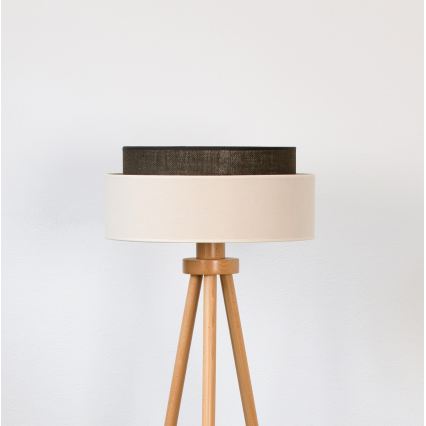 Brilagi - LED подова лампа BOHO стил 1xE27/15W/230V кремава/кафява