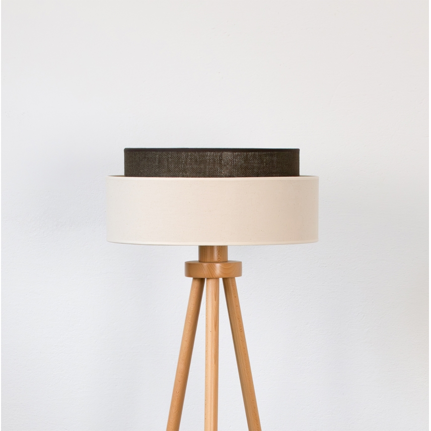 Brilagi - LED подова лампа BOHO стил 1xE27/15W/230V кремава/кафява