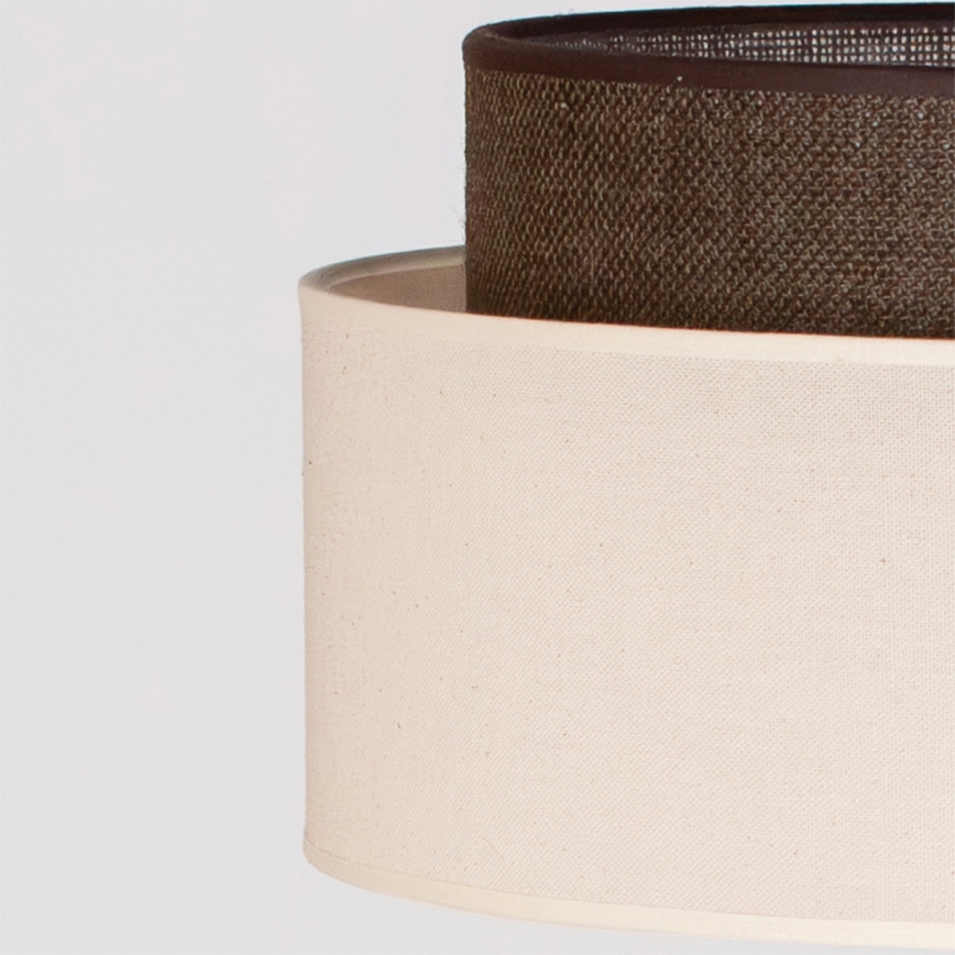 Brilagi - LED подова лампа BOHO стил 1xE27/15W/230V кремава/кафява