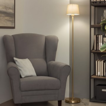 Brilagi - LED подова лампа CERIA 1xE27/20W/230V диам. 20,5 cm бяла/златна