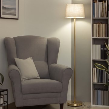 Brilagi - LED подова лампа CERIA 1xE27/20W/230V Ø 30 см сива/златиста