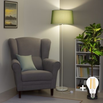 Brilagi - LED подова лампа CERIA 1xE27/40W/230V диам. 45 см зелена/бяла