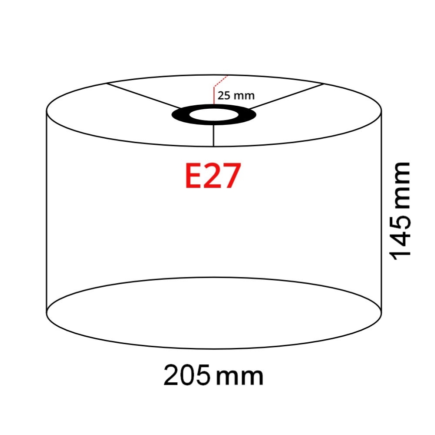 Brilagi - LED подова лампа CERIA 1xE27/40W/230V Ø 20,5 cm сив/бял