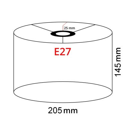 Brilagi - LED подова лампа CERIA 1xE27/40W/230V Ø 20,5 см бяла/черна