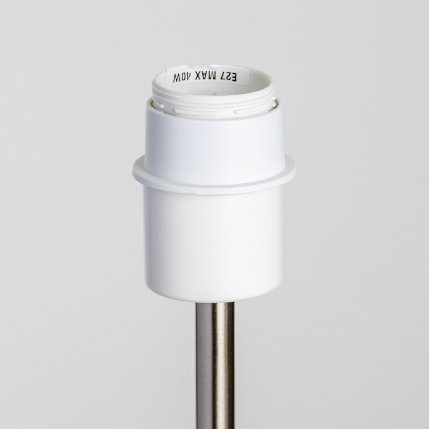 Brilagi - LED подова лампа CERIA 1xE27/40W/230V Ø 20,5 см бяла/матов хром