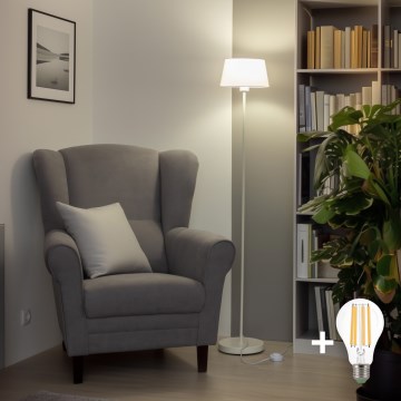 Brilagi - LED подова лампа CERIA 1xE27/40W/230V Ø 25 см бяла