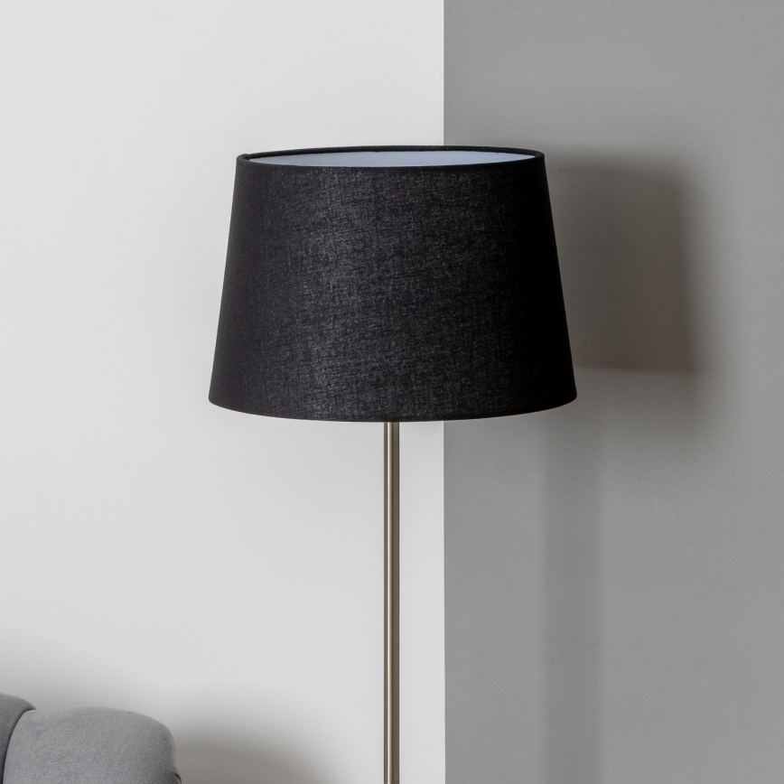 Brilagi - LED подова лампа CERIA 1xE27/40W/230V Ø 30 см черна/матов хром