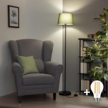 Brilagi - LED подова лампа CERIA 1xE27/40W/230V Ø 30 см зелена/черна