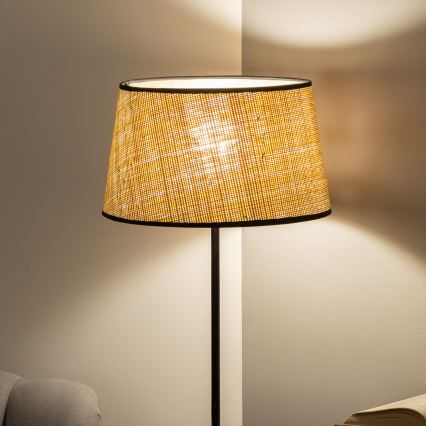 Brilagi - LED подова лампа CERIA 1xE27/40W/230V Ø 35 см бежова/черна