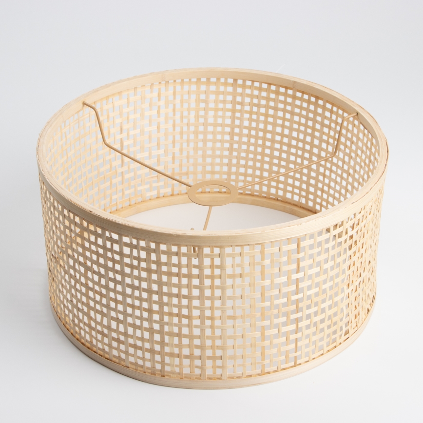 Brilagi - LED подова лампа CERIA 1xE27/40W/230V Ø 40 см бамбук/черна