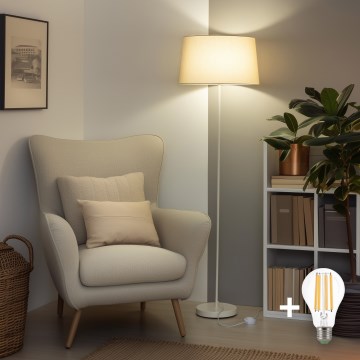 Brilagi - LED подова лампа CERIA 1xE27/40W/230V Ø 45 см бежова/бяла