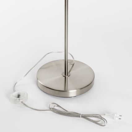 Brilagi - LED подова лампа CERIA 1xE27/40W/230V Ø 45 см бежова/матов хром