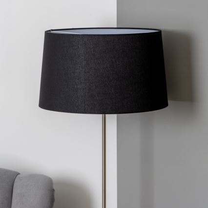 Brilagi - LED подова лампа CERIA 1xE27/40W/230V Ø 45 см черна/матов хром