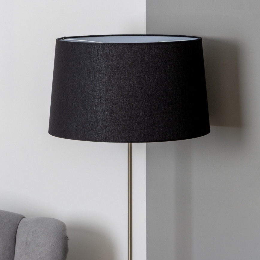 Brilagi - LED подова лампа CERIA 1xE27/40W/230V Ø 45 см черна/матов хром
