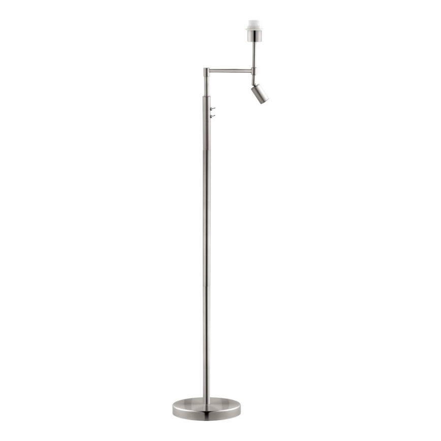 BRILAGI - LED Подова лампа CERIA 1xE27/60W/230V + LED/2,1W Ø 45 см матов хром/черен