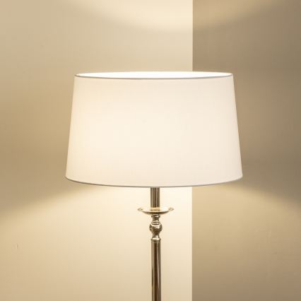 Brilagi - LED подова лампа CERIA 1xE27/60W/230V, Ø 45 см, лъскав хром/бял