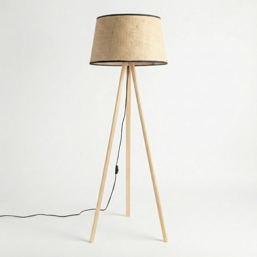 Brilagi - LED подова лампа CERIA 1xE27/60W/230V Ø 50 см бежова