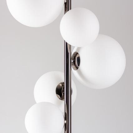 Brilagi - LED подова лампа MILLA 7xG9/3W/230V черен хром/bял