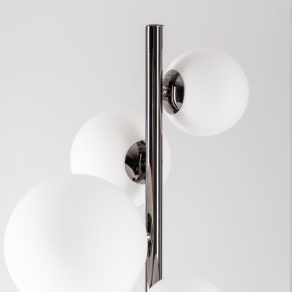 Brilagi - LED подова лампа MILLA 7xG9/3W/230V черен хром/bял