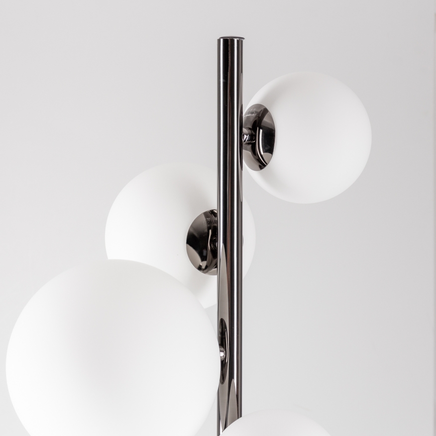 Brilagi - LED подова лампа MILLA 7xG9/3W/230V черен хром/bял
