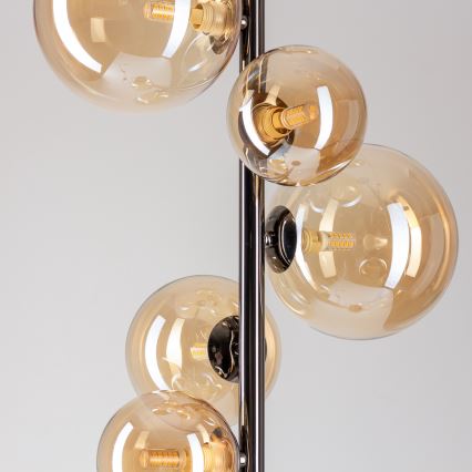 Brilagi - LED подова лампа MILLA 7xG9/3W/230V черен хром/злато